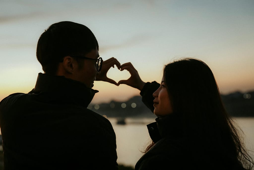 Image of couple. Love at first sight