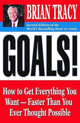 Image of book cover. goals. about goal setting