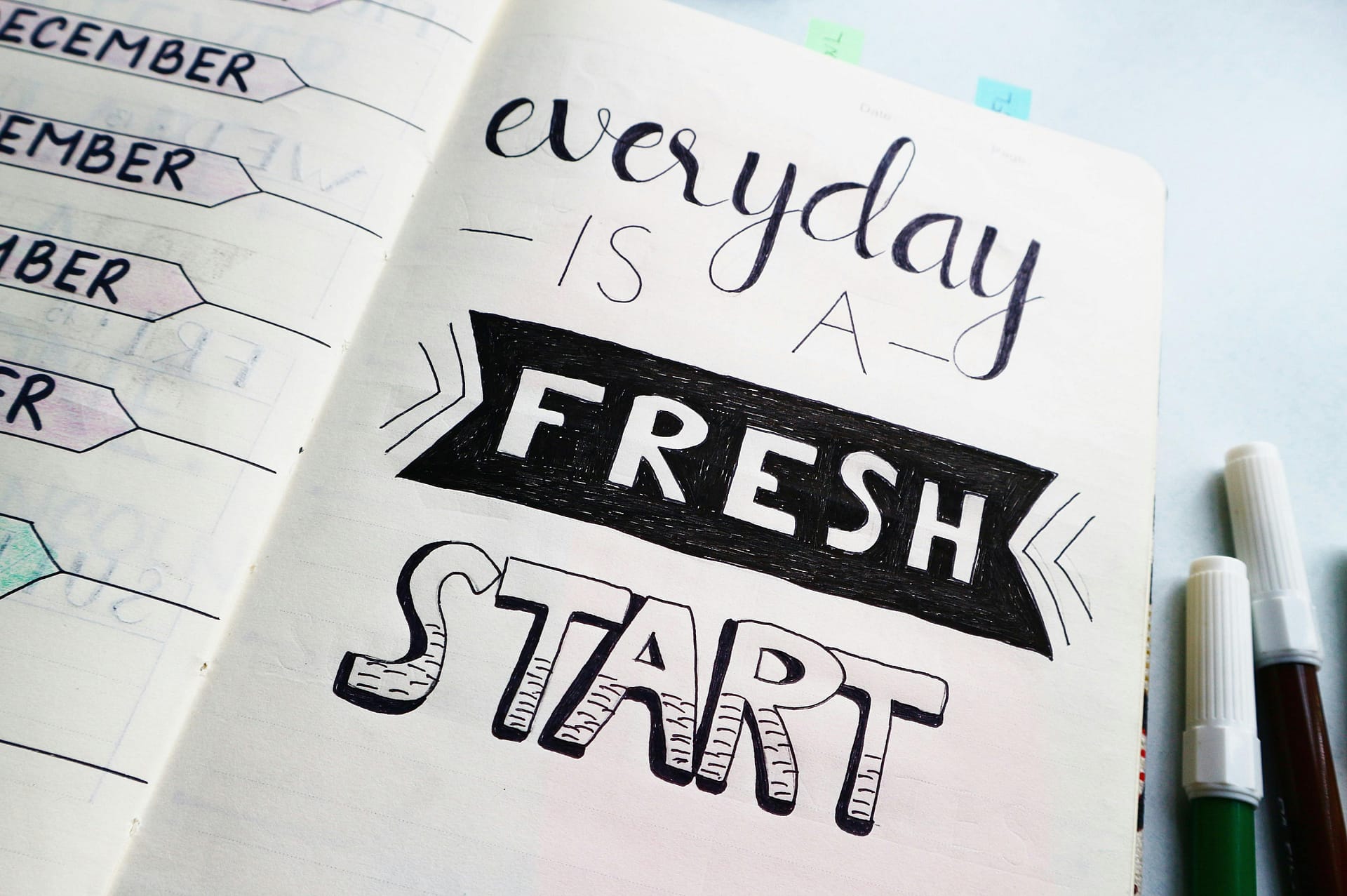 Image. everyday is a fresh start