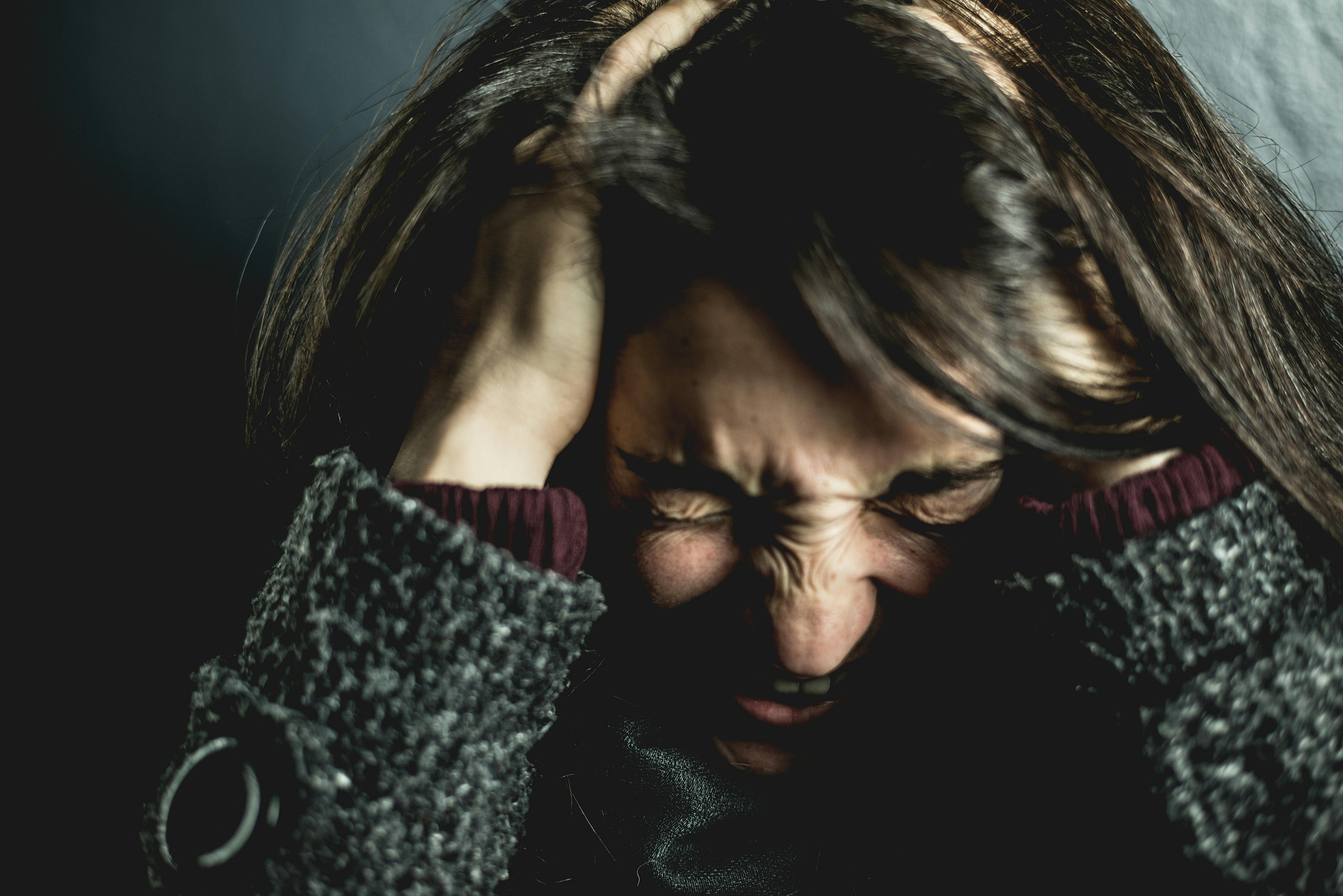 Image of woman dealing with stress