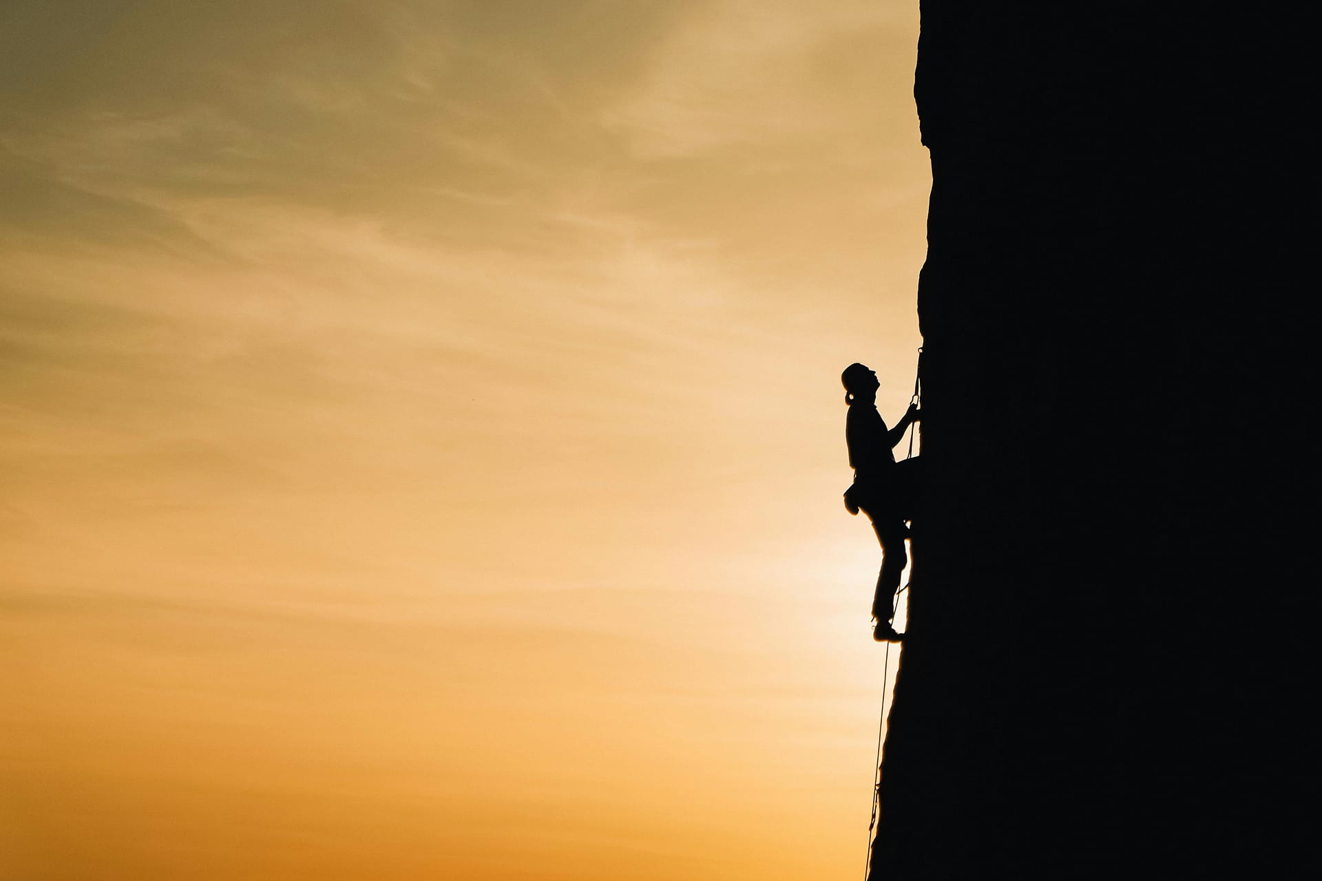 Image of a woman climbing a cliff face with purpose. What is Purpose in self development?