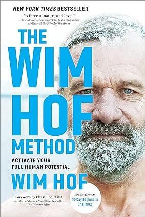 Image of book. the Wim Hof method. Incorporating cold water therapy